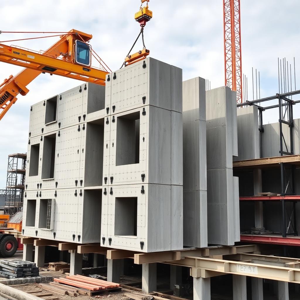 Concreto Pré-Moldado — obra em execução